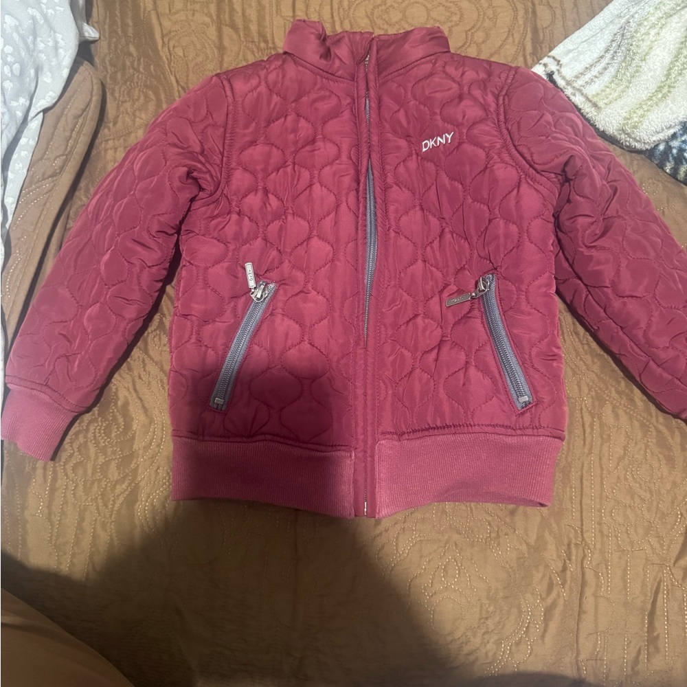 DKNY Kids Puffer Jacket - Burgandy